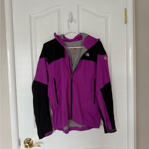 The North Face Hyvent Summit Series Magenta and Black Hooded Jacket